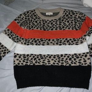 A cute cheetah print sweater
